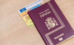 Spanish Passport and identity document.