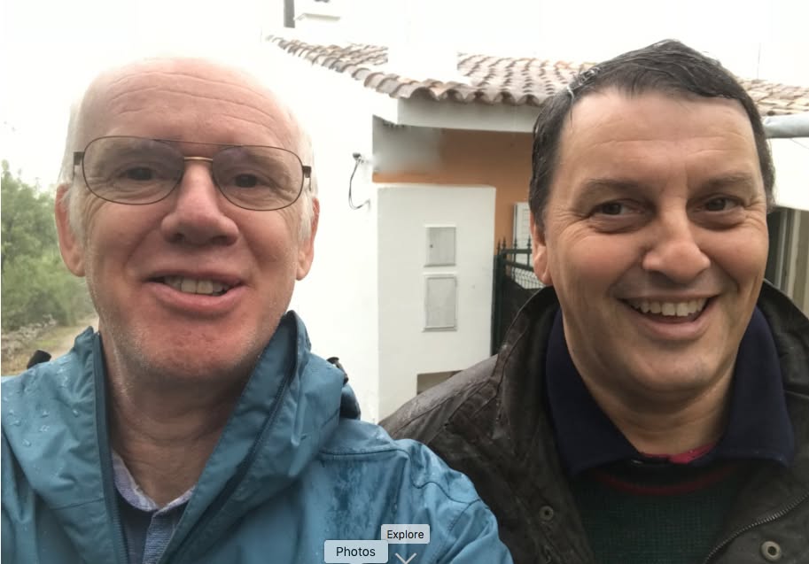 Stan Dickens and Richard Kale together in the Algarve